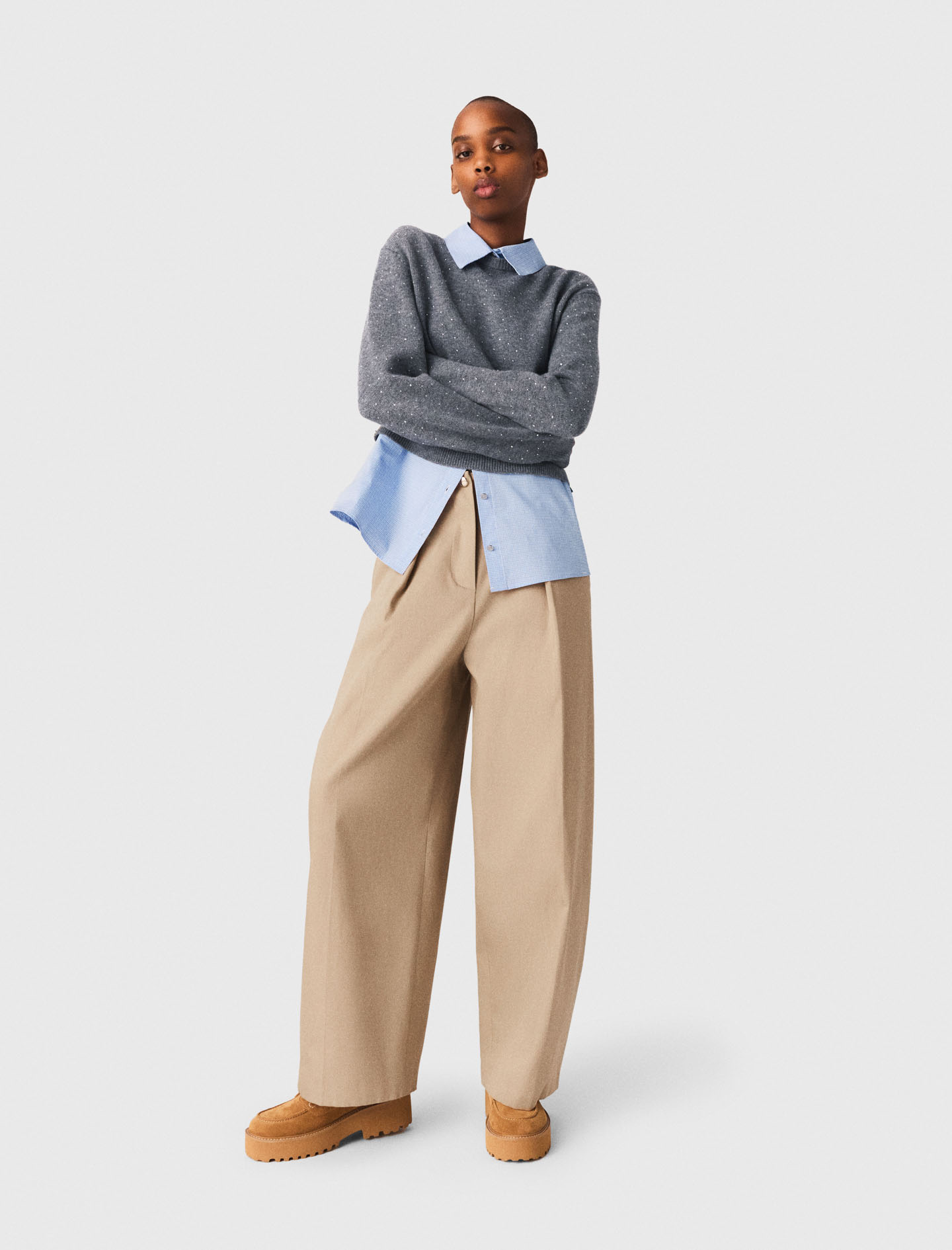 Maje Cotton balloon trousers