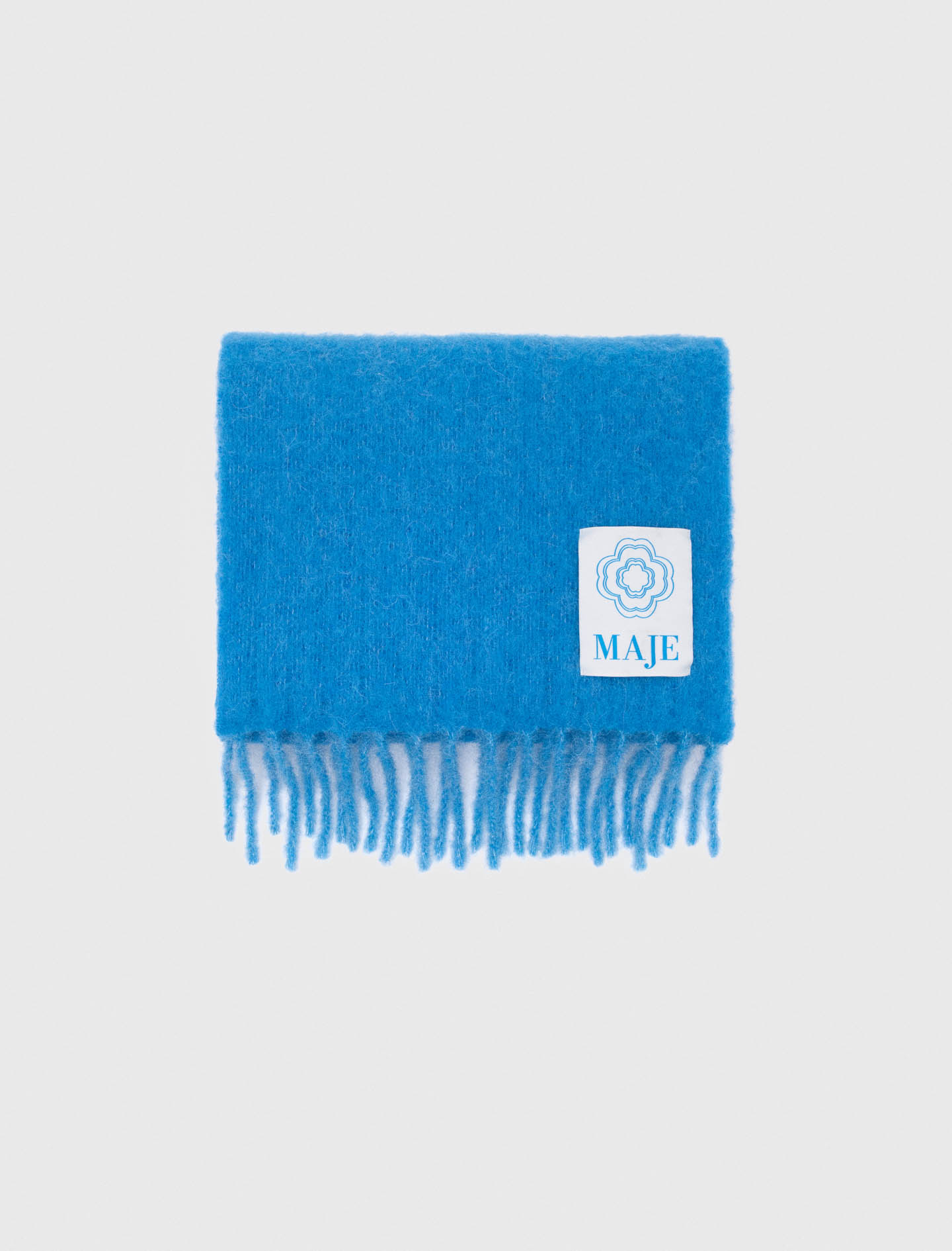 Maje Woman's alpaca Alpaca blend scarf for Fall/Winter, in color Blue / Blue