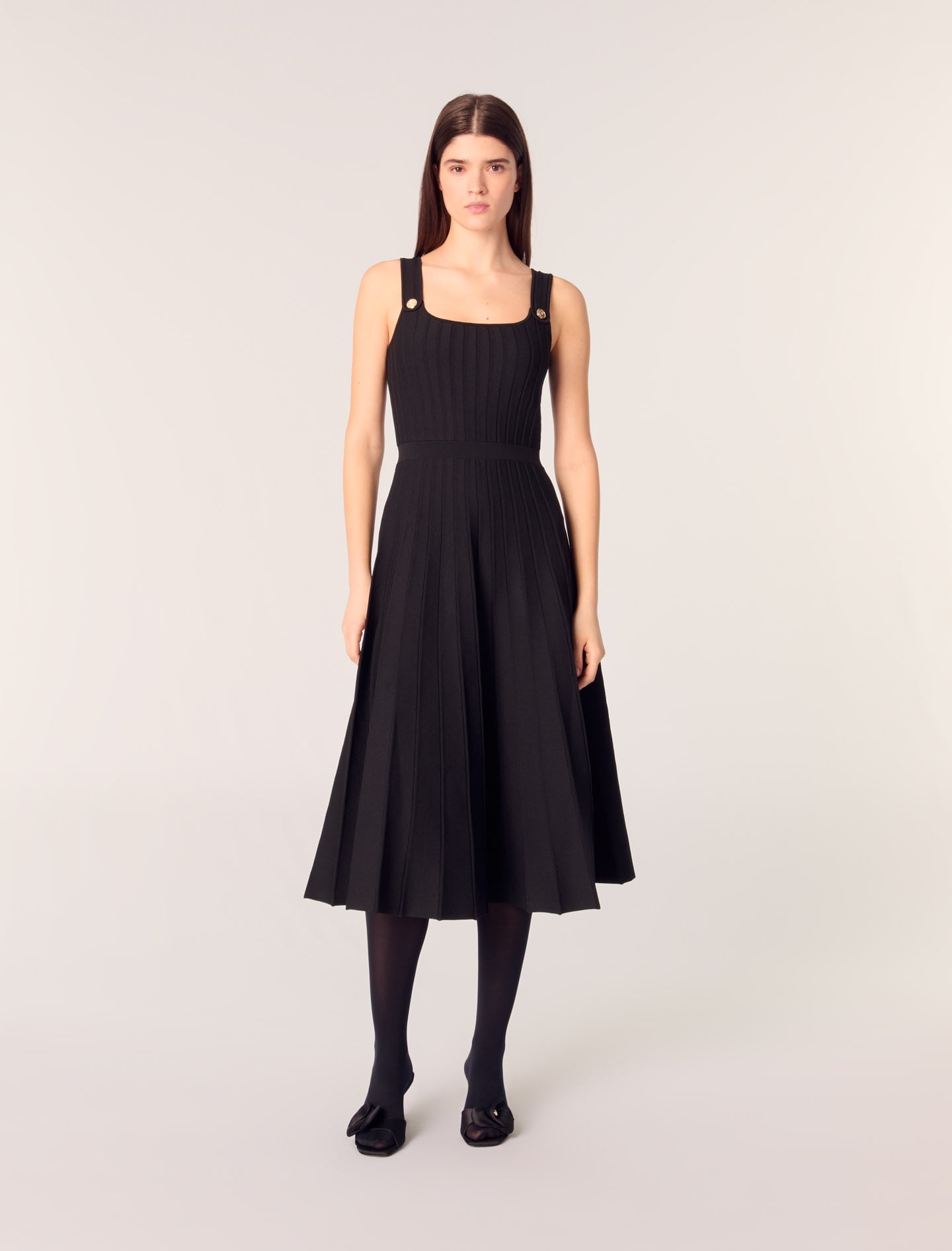 andwang Airy Knit Pleated Dress Set サイズM Maje_MFPRO04053-2517_F_1.jpg
