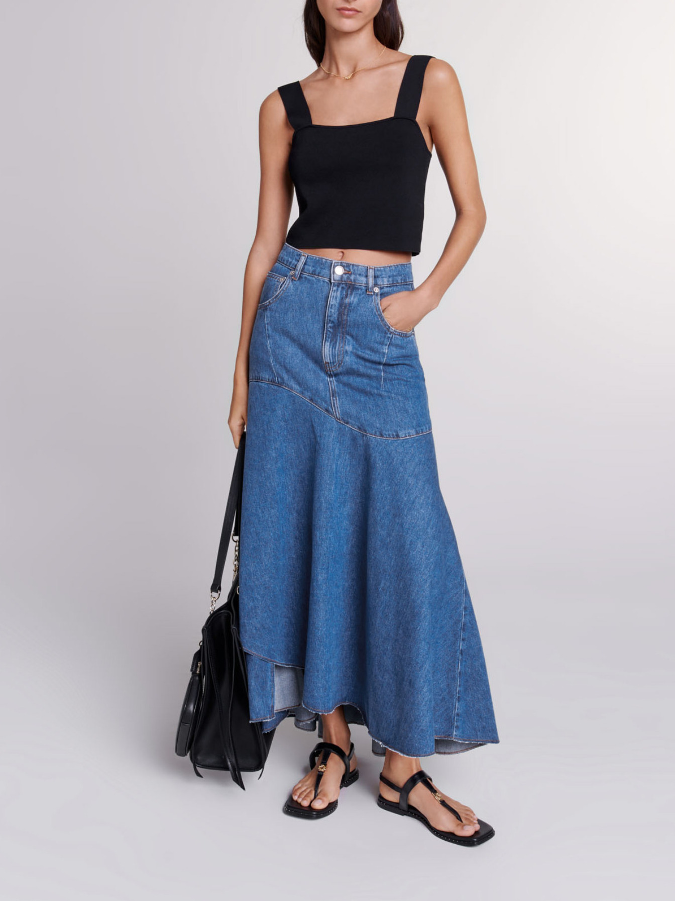 スカート HOLIDAY PAINT DENIM DRAWSTRINGS SKIRT FREAK'S STORE｜PAINT DENIM DRAWSTRINGS SKIRT 24SS | Rakuten