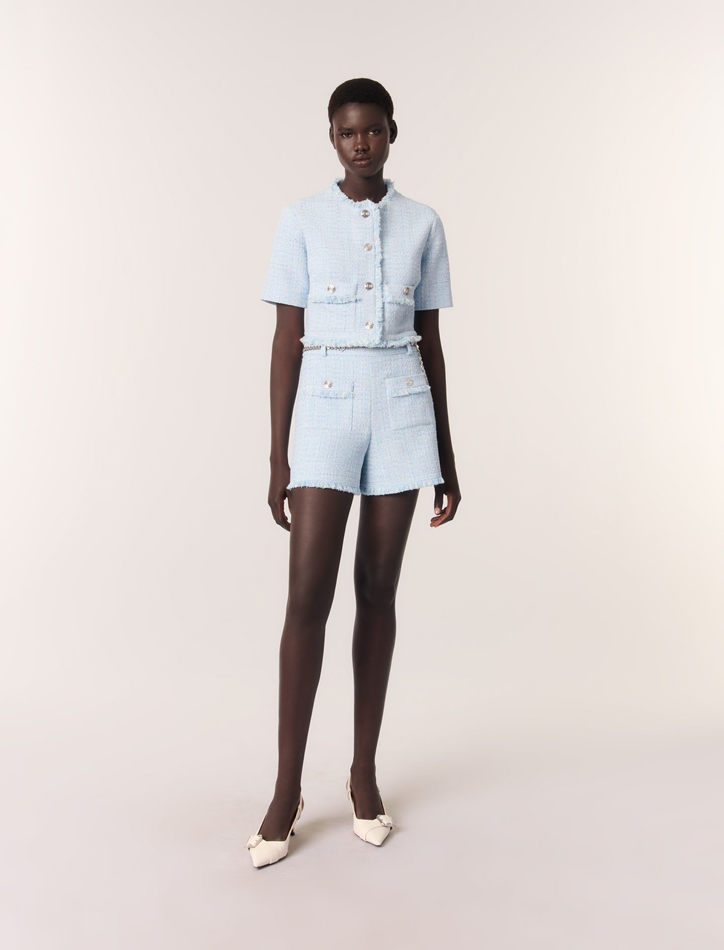 melt the lady tweed short pants wh×bk Maje_MFPSH00633-0524_F_1.jpg