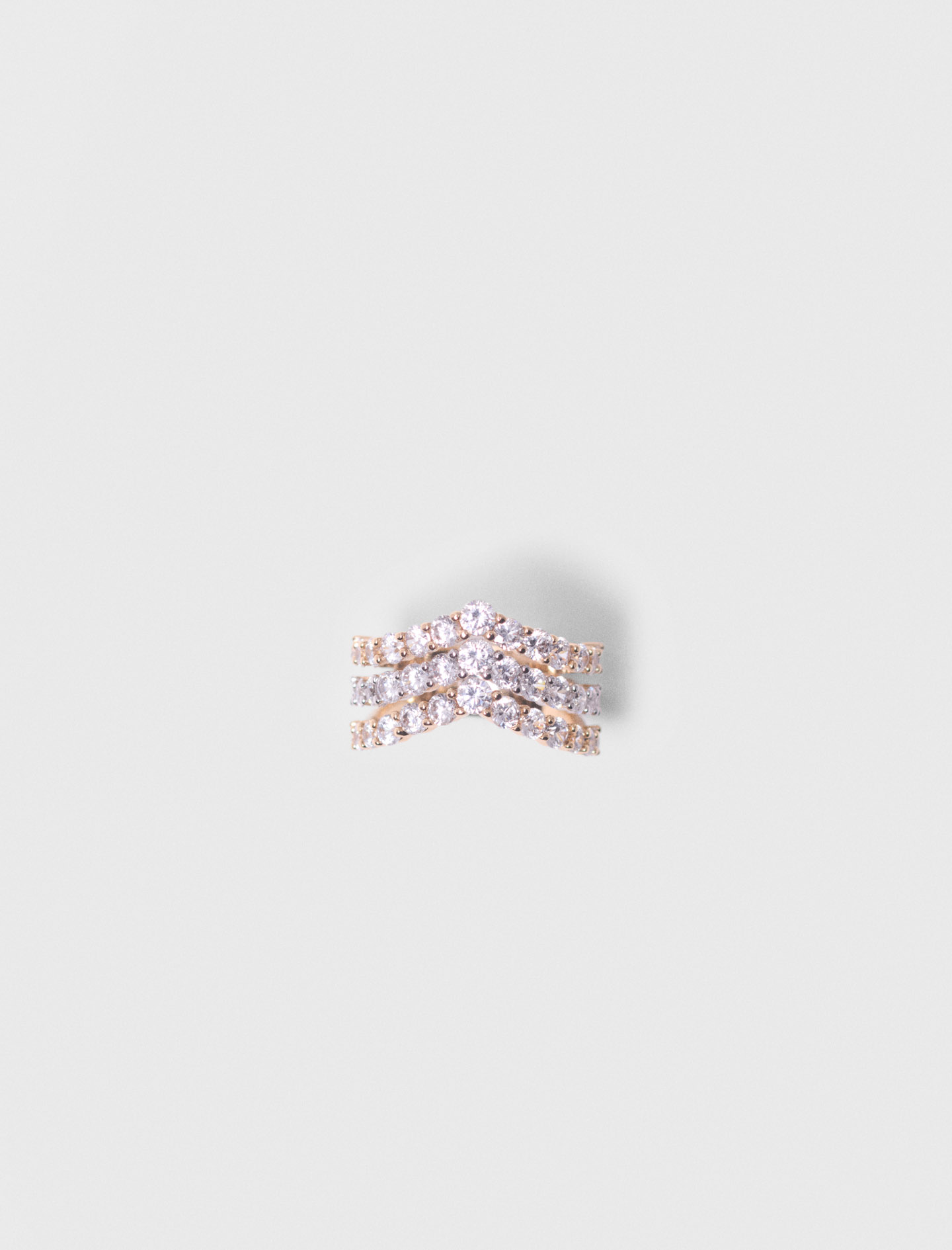 Maje Two-tone rhinestone ring