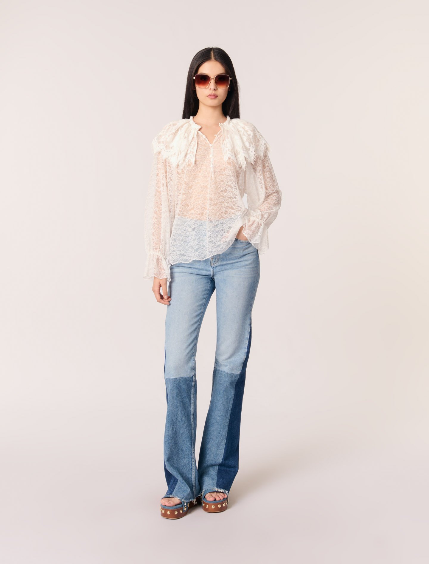 Lace top White For Women | Maje