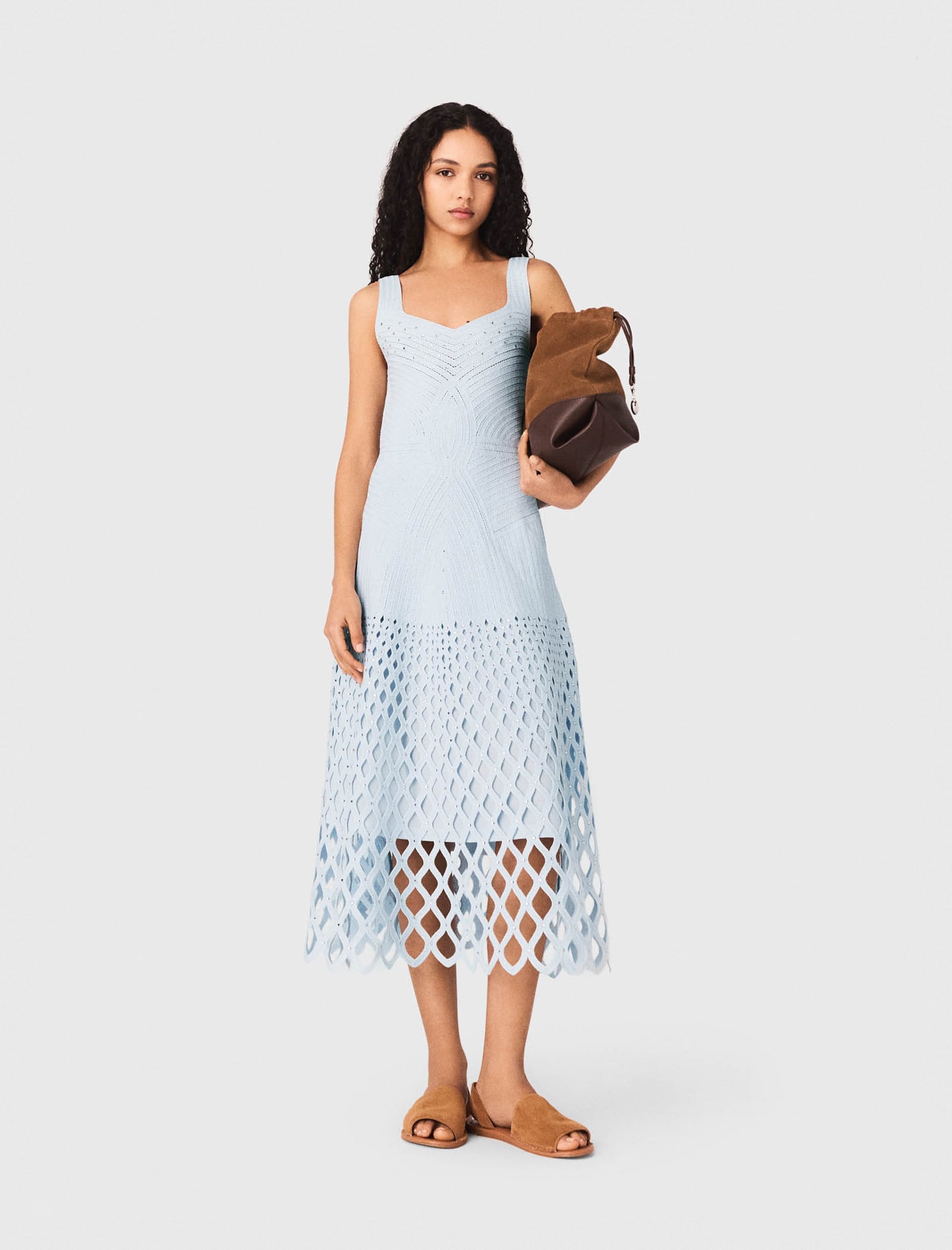 Maje Crochet dress with removable lining