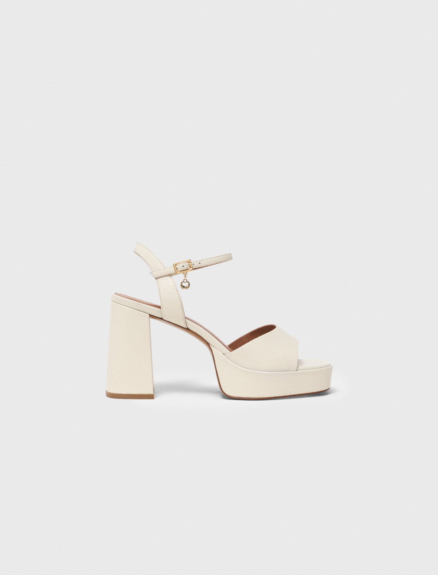 Maje Leather platform sandals