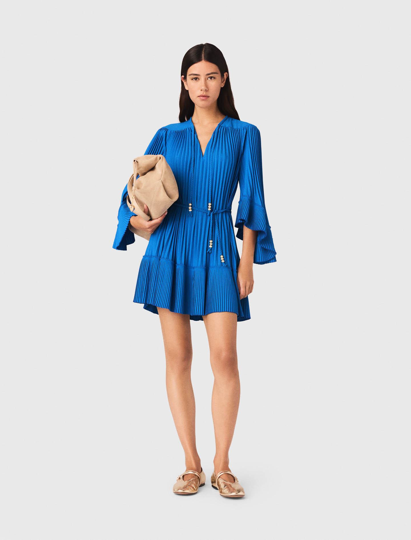 Maje Short pleated dress