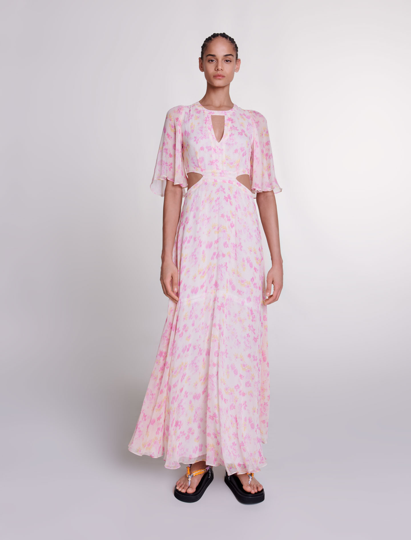 【 rosemuse 】 Pleats floral print dress floral print pleats dress – BUNNY APARTMENT